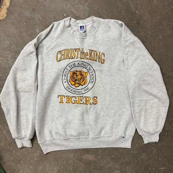 Men's Russell Athletic Vintage Christ The King Crewneck 90's Men's XL - Picture 1 of 8